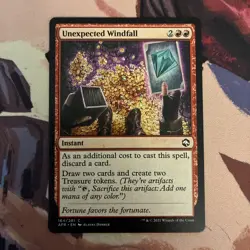 Unexpected Windfall - Forgotten Realms - Magic the Gathering MTG - Image 1