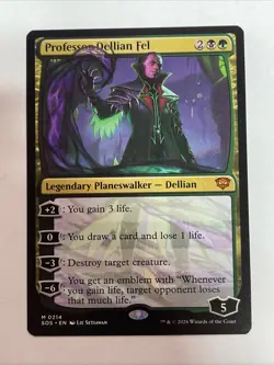 Professor Dellian Fel Secrets of Strixhaven #214 Mythic - Image 1