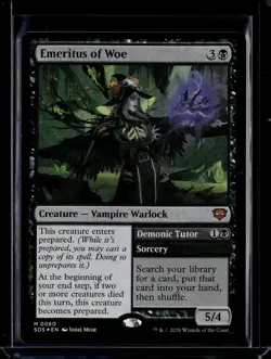 Emeritus of Woe - 80 - Foil - SOS - NM - MTG Magic the Gathering - Image 1