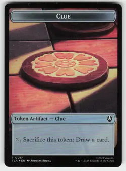 Ally (0006) Clue (0017) Double-Sided Token 6 17 Foil Avatar: MTG NM - Image 2
