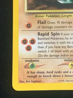 Pokemon Neo Genesis DONPHAN #21/111 Unlimited *RARE* Lightly Played (Excellent) - Image 5