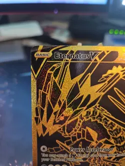 Pokemon TCG Eternatus v SV121/SV122 Shining Fates Gold Ultra Rare NM Condition - Image 2