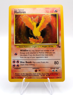 Pokemon TCG Moltres Fossil 12/62 Holo Unlimited Holo Rare Basic 70 LP/NM - Image 1