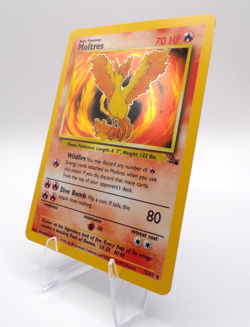 Pokemon TCG Moltres Fossil 12/62 Holo Unlimited Holo Rare Basic 70 LP/NM - Image 2