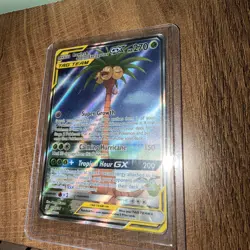 Pokemon TCG Rowlet & Alolan Exeggutor GX 215/236 Unified Minds Rare Ultra - Image 1