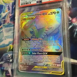 Pokemon Venusaur & Snivy GX 2019 Cosmic Eclipse 249/236 PSA 10 - Image 2