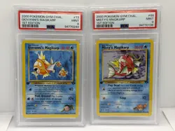 2000 POKEMON GYM CHALLENGE 1ST GIOVANNI'S & MISTYS MAGIKARP ~ PSA 9 NM/M - Image 1