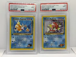 2000 POKEMON GYM CHALLENGE 1ST GIOVANNI'S & MISTYS MAGIKARP ~ PSA 9 NM/M - Image 2
