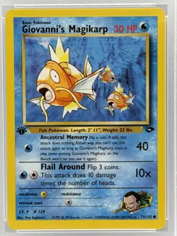 2000 POKEMON GYM CHALLENGE 1ST GIOVANNI'S & MISTYS MAGIKARP ~ PSA 9 NM/M - Image 3