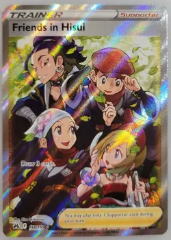 Friends in Hisui (Full Art) 148/159 Pokemon Crown Zenith Holo NM - Image 1