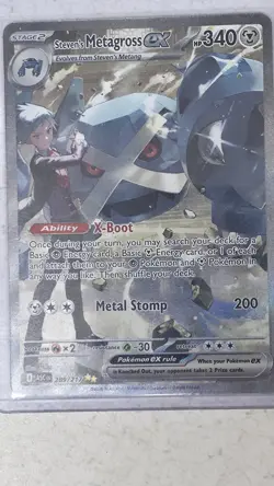 Steven's Metagross ex 289/217 Me: Ascended Heroes Holo SIR Pokemon TCG - Image 1