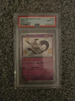 Pokemon TCG Mimikyu 160/091 SV: Paldean Fates Shiny Rare Holo English PSA 10 - Image 1