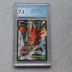 Pokemon TCG Scizor EX BREAKpoint Full Art Holo Ultra Rare 119/122 CGC 7.5 2016 - Image 1
