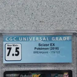 Pokemon TCG Scizor EX BREAKpoint Full Art Holo Ultra Rare 119/122 CGC 7.5 2016 - Image 5