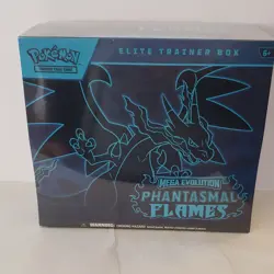 Pokemon TCG Mega Evolution Phantasmal Flames Elite Trainer Box Kit Charizard - Image 1