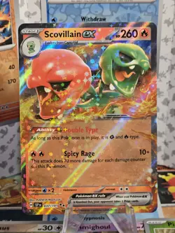 Pokemon TCG, Scovillain ex 037/191 Surging Sparks Holo Double Rare === - Image 1