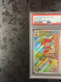 2025 POKEMON WHITE FLARE EN SIMISEAR ILLUSTRATION RARE #100 MINT 💎 PSA 9 - Image 3