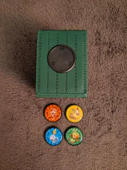 Ultra Pro Pokemon Green Galar Region Magnet Deck Box 4 Switchable Pokemon Icons - Image 1
