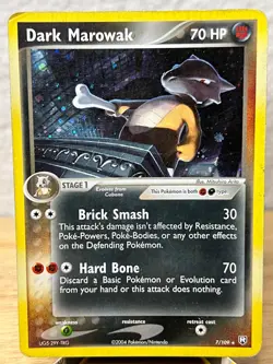Team Rocket Returns Dark Marowak 7/109 Holo Rare Pokemon Holo MP - Image 1