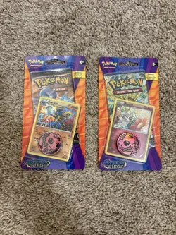 2x Pokemon XY Steam Siege Blister Packs - Lucario, Floette - Sealed - Image 1
