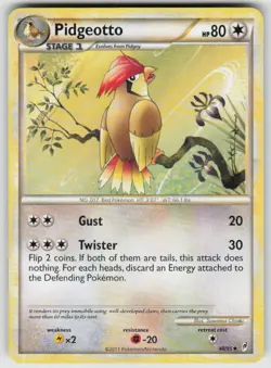 Pidgeotto 48/95 Uncommon Call of Legends Pokemon Moderately Played - Image 1