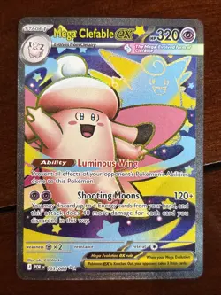 Pokemon Perfect Order Mega Clefable Ex 103/088 Full Art Holo Rare - Image 1