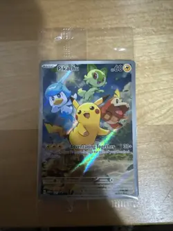 Pokemon TCG Pikachu 027 Promo Holo Black Star Sealed - Image 1