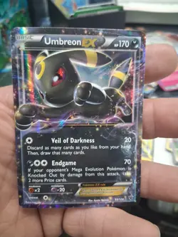 Umbreon EX 55/124 Fates Collide Holo Pokemon LP+ - Image 1