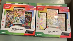 Pokemon first Partner Illustration Collection Series 1 In Hand Lot Of 2 - Image 1