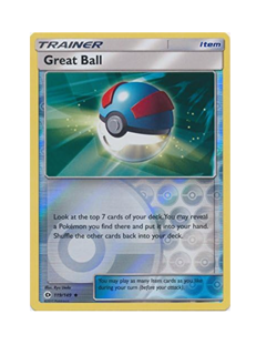 Pokemon - Great Ball - 119/149 - Reverse Holo - Sun & Moon - NM/M - Image 1