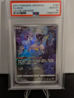 Pokemon Mew FA Vstar Universe SWSH AR #183/172 Japanese PSA 10 - Image 1