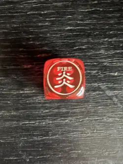 Official Yu-Gi-Oh! YCS Attribute Dice Pre-registration Item FIRE - Image 1