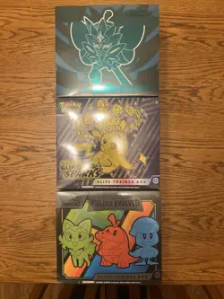 Pokemon TCG Surging Sparks Elite Trainer Box Twilight Masquerade Paldea Evolved - Image 1