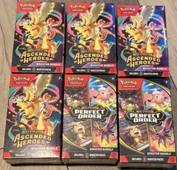 Pokemon Center Ascended Heroes Booster Bundle X4 X2Perfect Order Booster Bundle - Image 1