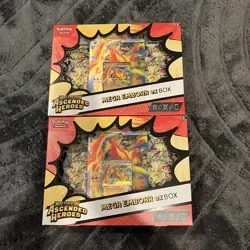 Pokemon TCG Ascended Heroes Mega Feraligatr Meganium Emboar Ex Box Bundle x5 - Image 4