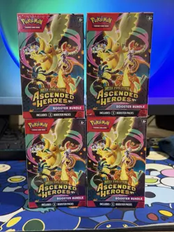 Pokemon TCG: Mega Evolution-Ascended Heroes Booster Bundle (6 Packs) Lot Of 4 - Image 1