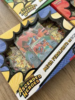 Pokemon TCG Ascended Heroes EX Boxes Emboar Feraligatr Meganium Sealed Bundle - Image 2