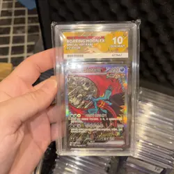 ACE 10 Pokemon TCG Roaring Moon EX Festival Terastal Card 218/187 - Image 1