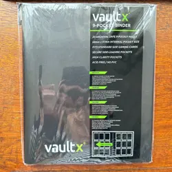 Black VAULT X 9 Pocket Strap Binder 20 Page Album 360 Cards Folio Folder - Image 1