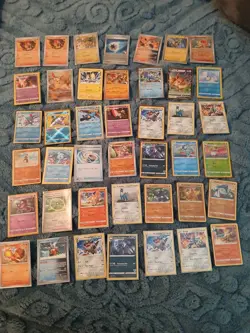 200+Pokemon Trading Card Game Mixed Lot of Common, Uncommon, Trainer(C22) - Image 1