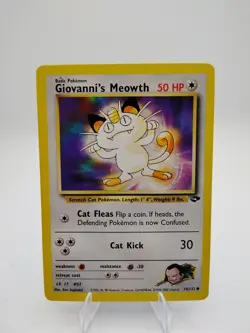 Giovanni's Meowth - 74/132 - Gym Challenge - Common Pokemon Card - Image 1