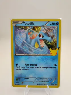 Totodile 18/25 25th Anniversary Holo Pokemon Card - Image 1