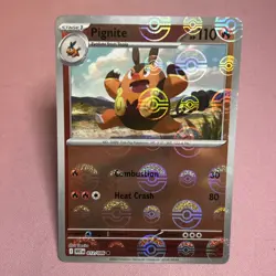 Pignite Pokeball 12/86 Holo S&V White Flare Pokemon TCG - Image 1