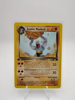 Pokemon Card Team Rocket No 40/82 Dark Mashock 1st Edition German LP - Image 1