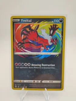 Yveltal 046/072 - Shining Fates - Amazing Rare Holo Pokemon Card Near Mint - Image 1