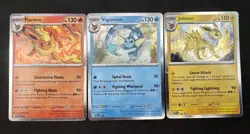 Pokemon TCG Jolteon Promo Card 169 Flareon 167 Vaporeon 168 Scarlet & Violet Lot - Image 1