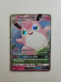 Wigglytuff GX - 42/68 - Pokemon Hidden Fates Sun & Moon Ultra Rare Card NM - Image 1