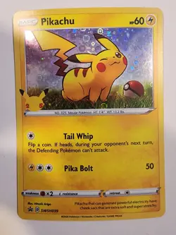 Pikachu SWSH039 SWSH: Sword & Shield Promo Cards Holo LP+ - Image 1