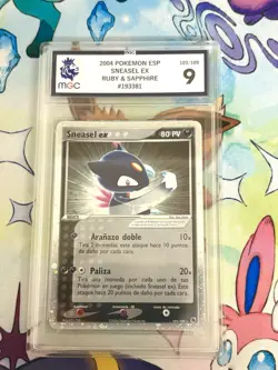 Sneasel EX 2004 Pokemon Spanish Ruby & Sapphire MGC Graded 9 Card - Image 1