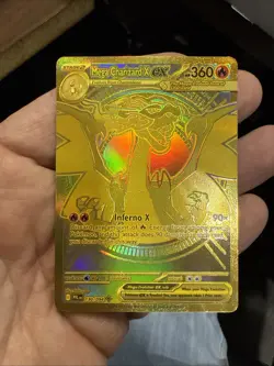 Mega Charizard X EX 130/094 Phantasmal Flames Gold Hyper Rare Pokemon Card 🔥🔥 - Image 1